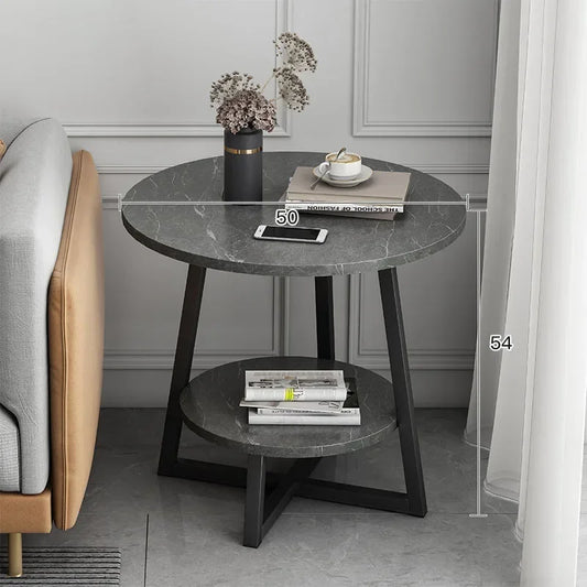 Luxury Modern Coffee Tables Living Room Nordic Minimalist White Coffee Tables Round Glam Table Basse De Salon Home Furniture