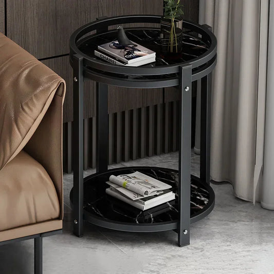 Luxury Modern Coffee Tables Living Room Nordic Minimalist White Coffee Tables Round Glam Table Basse De Salon Home Furniture
